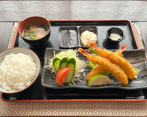 エビフライ定食