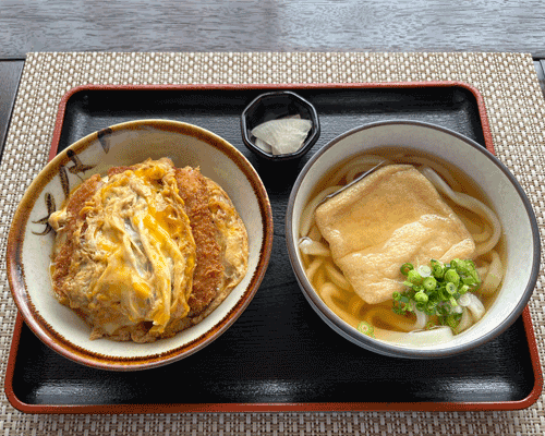 ミニかつ丼定食（温かいうどん）