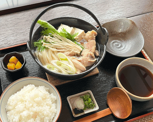 とり鍋うどん定食